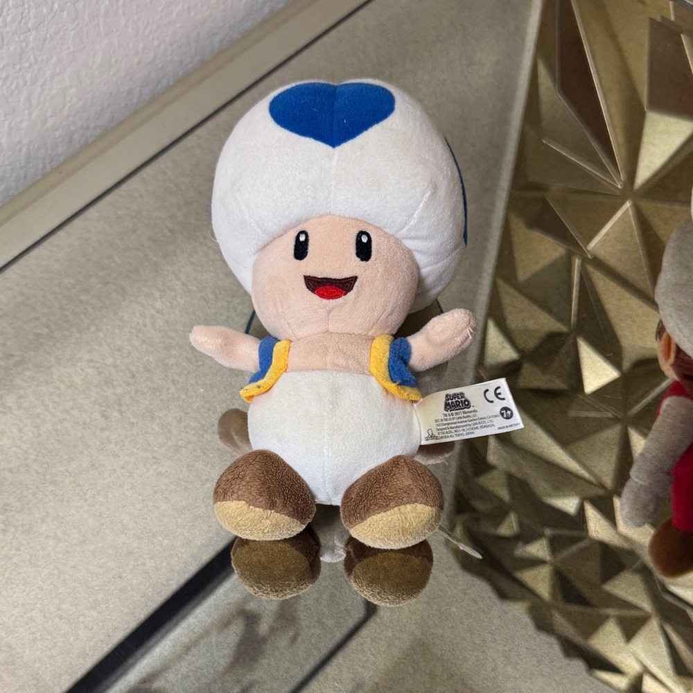 Nintendo Blue and‎ White Toad Plush
